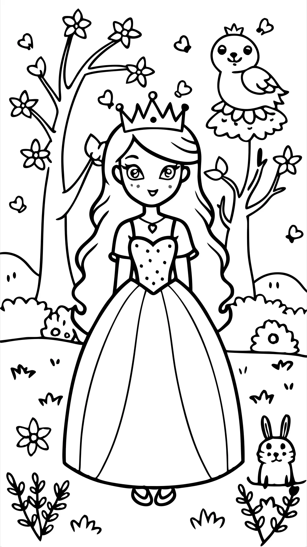 princess ispy coloring page